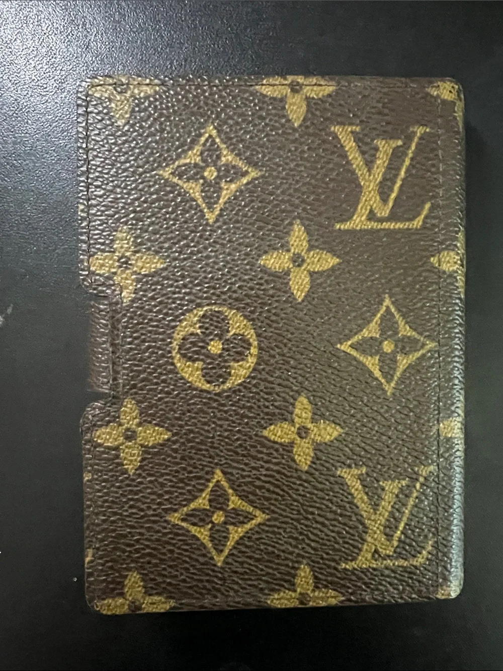 Authentic Vintage Louis Vuitton Brown Monogram Wallet (phone/other electronic)